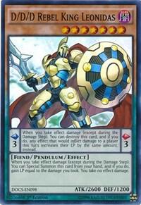 D/D/D Rebel King Leonidas DOCS-EN098 card from Dimension of Chaos