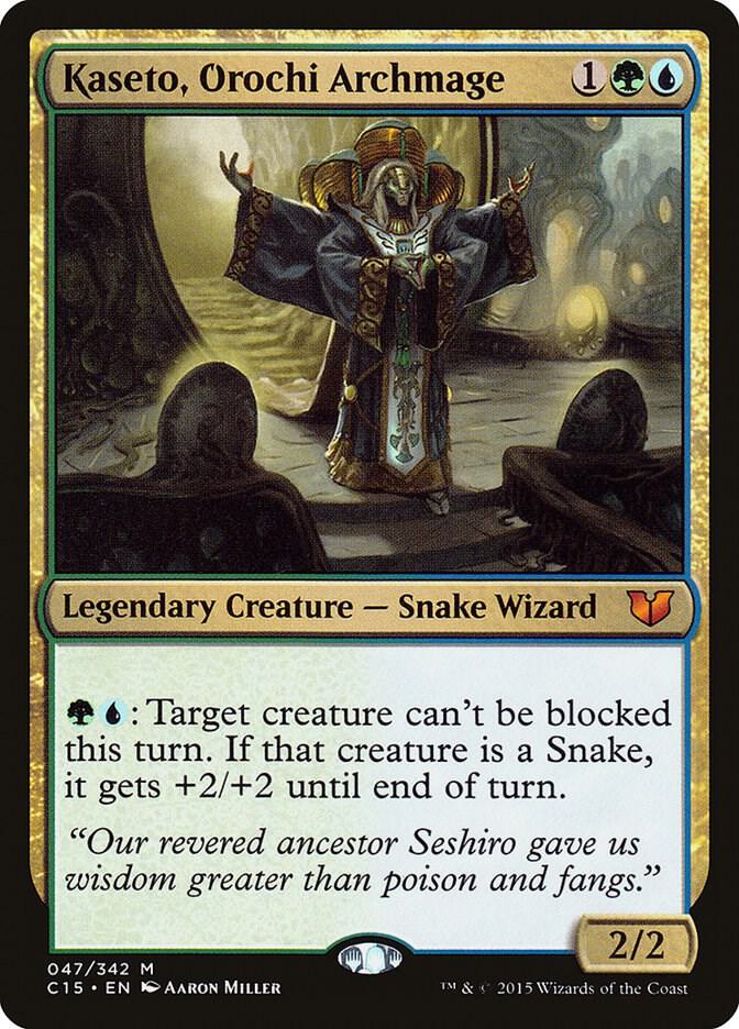 Kaseto, Orochi Archmage 47 card from Commander 2015