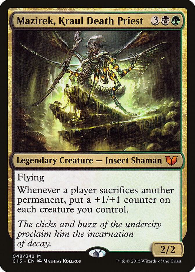 Mazirek, Kraul Death Priest 48 card from Commander 2015