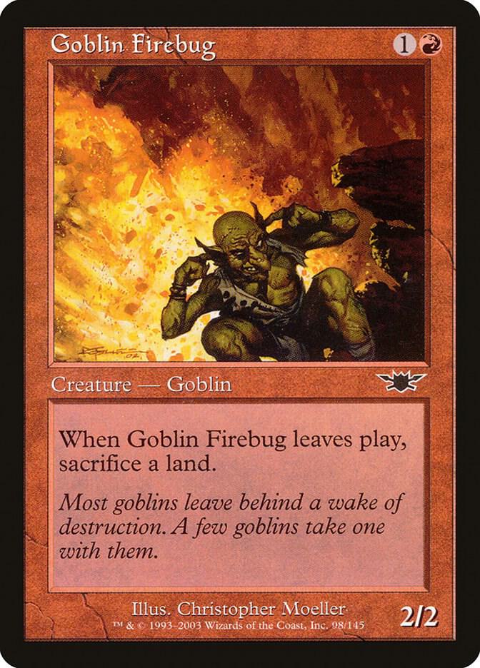 Goblin Firebug 98 card from Legions