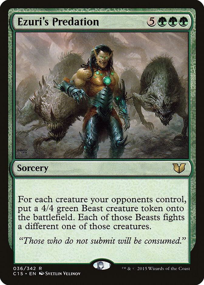 Ezuri's Predation 36 card from Commander 2015