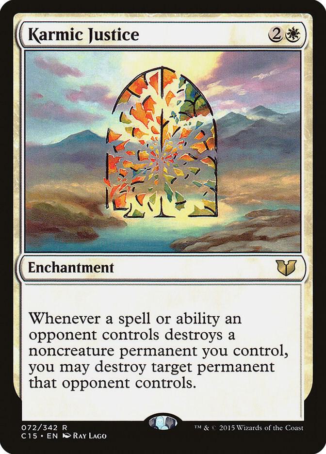 Karmic Justice 72 card from Commander 2015
