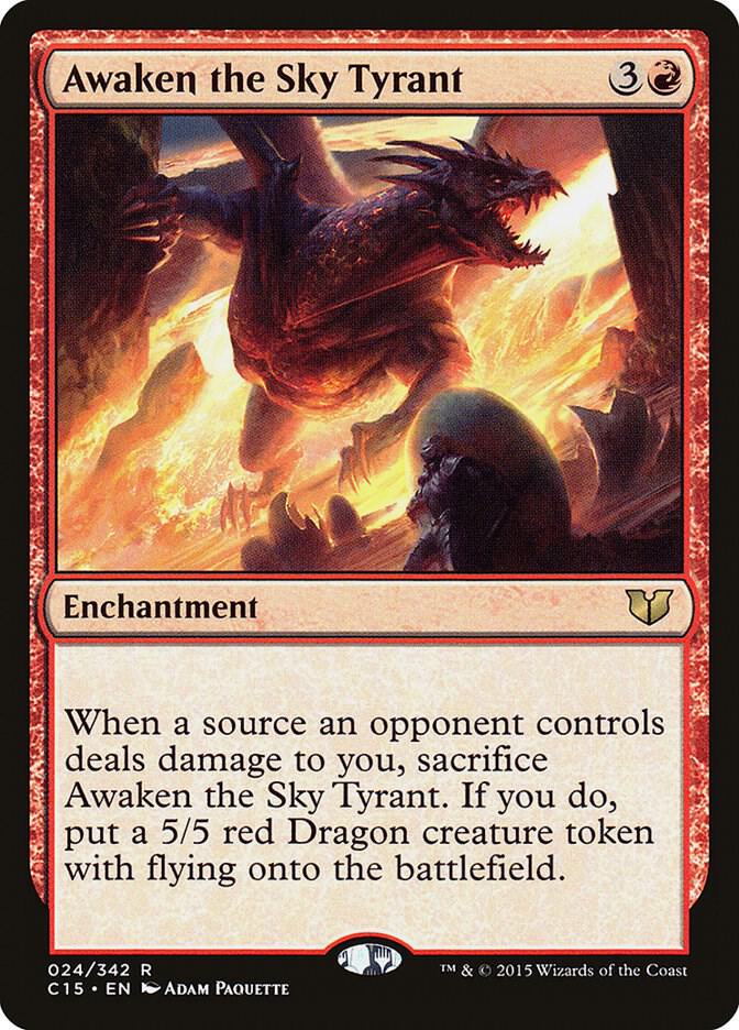 Awaken the Sky Tyrant 24 card from Commander 2015
