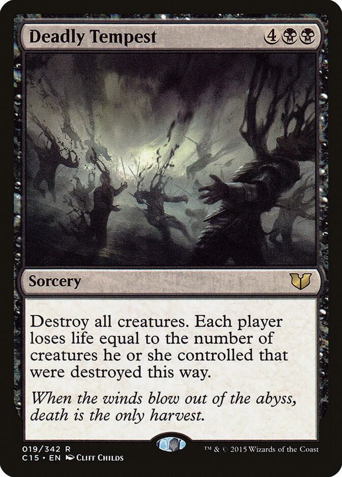 Deadly Tempest 19 card from Commander 2015