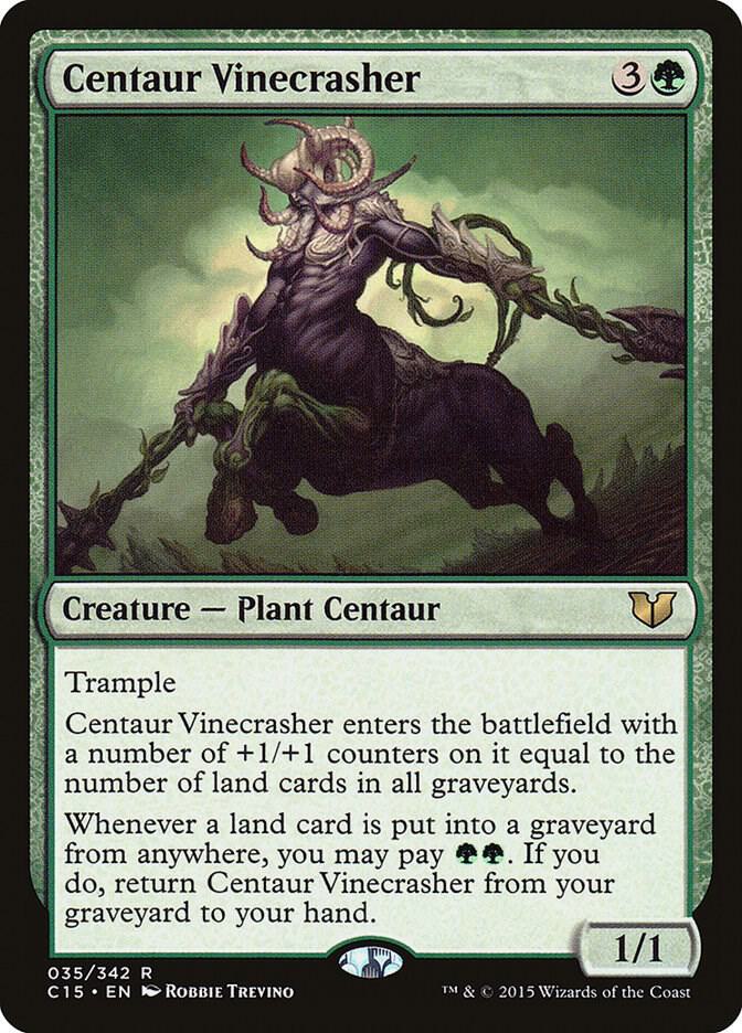 Centaur Vinecrasher 35 card from Commander 2015
