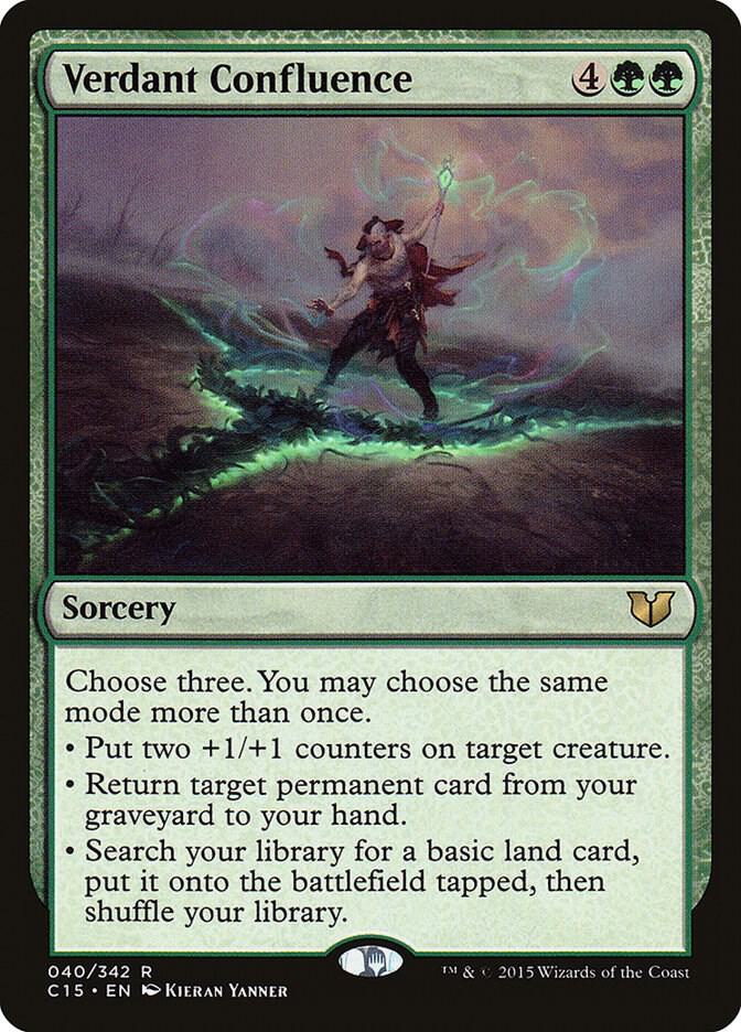 Verdant Confluence 40 card from Commander 2015