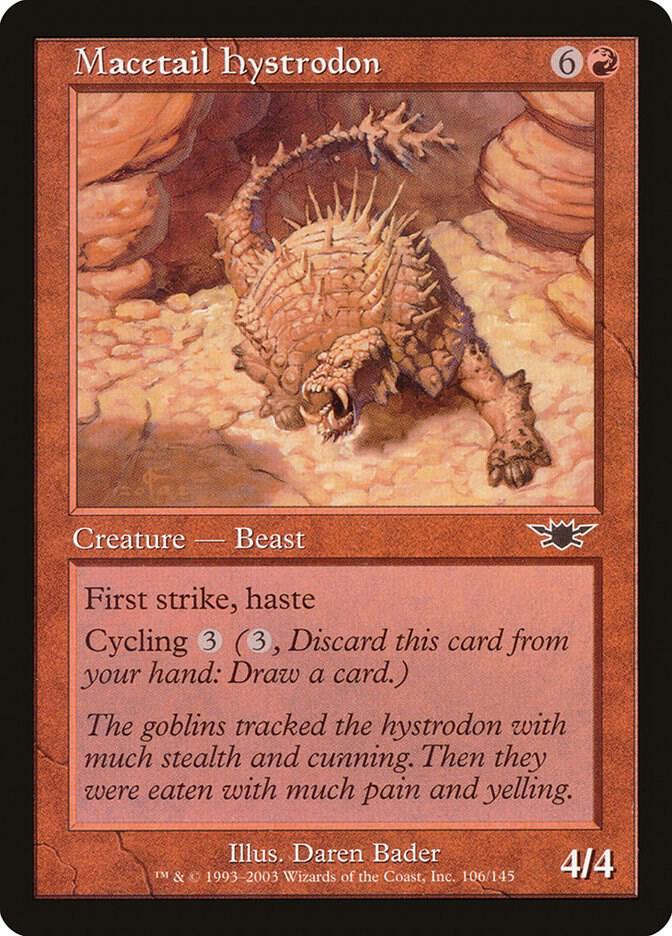 Macetail Hystrodon 106 card from Legions