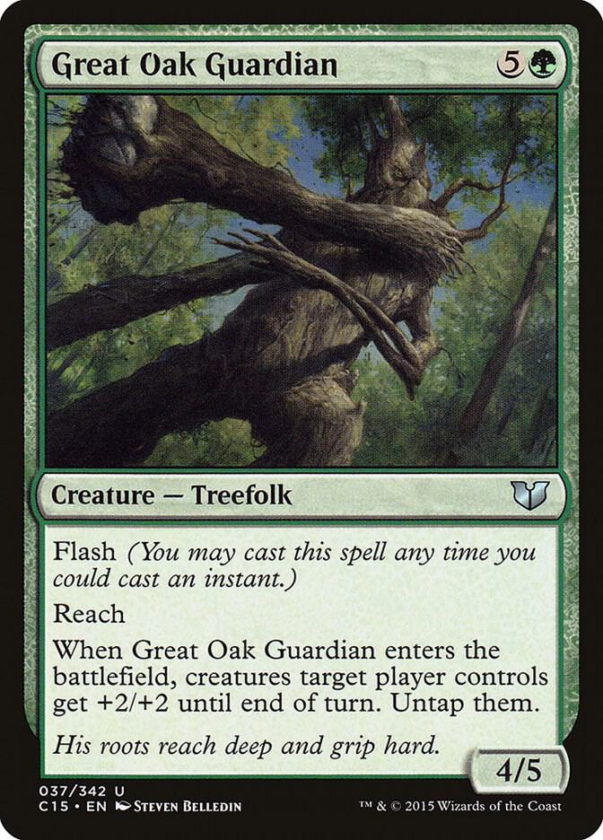 Great Oak Guardian 37 card from Commander 2015