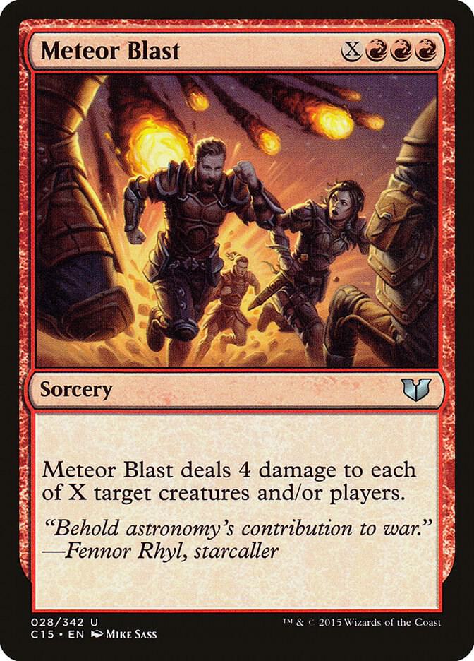 Meteor Blast 28 card from Commander 2015
