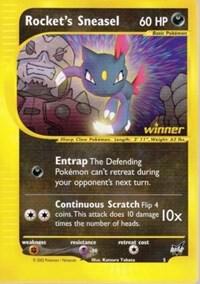 Rocket's Sneasel - 5 [Winner] 005/009 card from Best of Promos