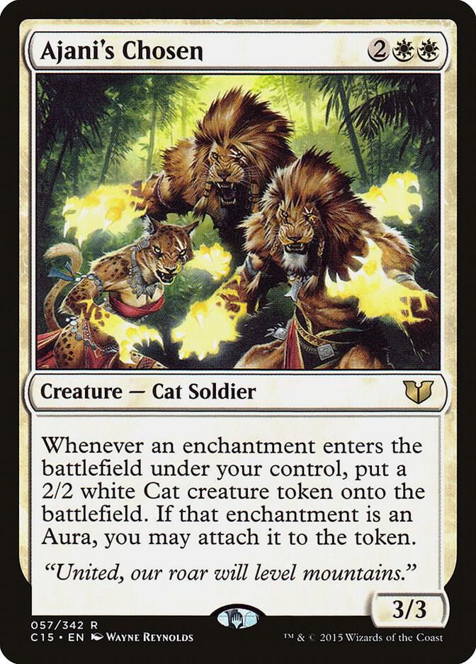 Ajani's Chosen 57 card from Commander 2015