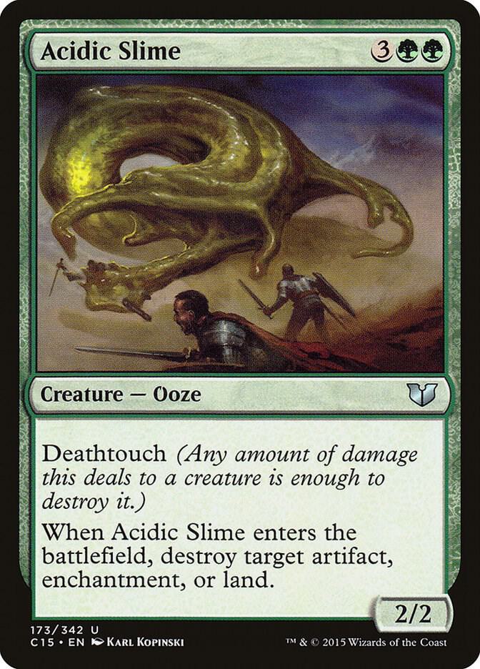 Acidic Slime 173 card from Commander 2015