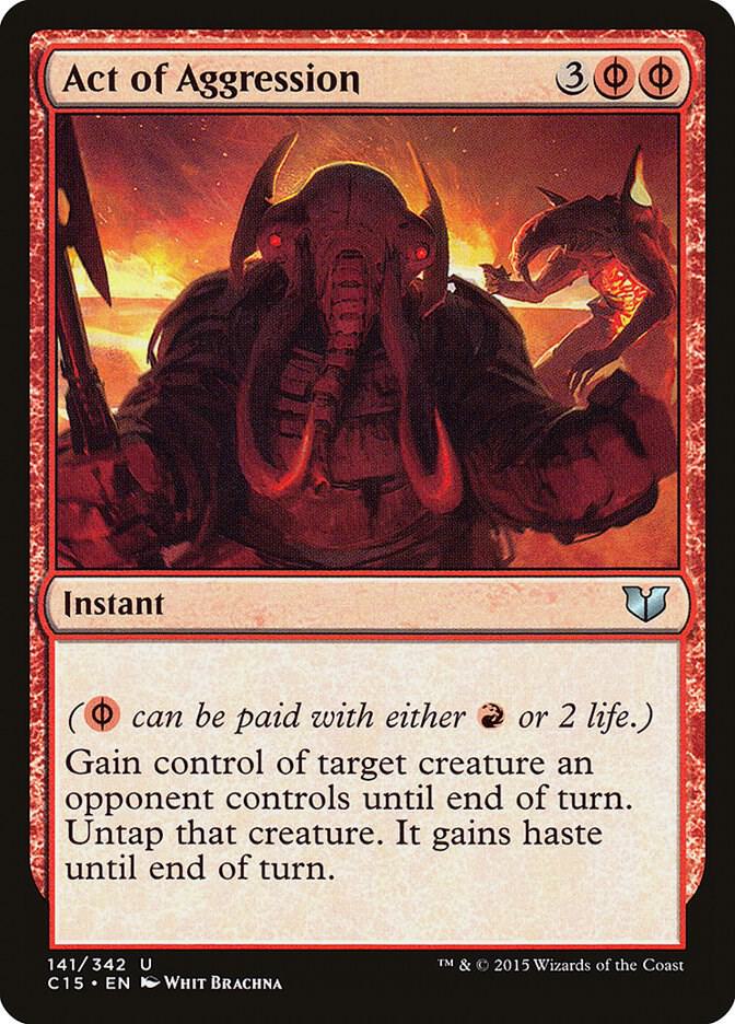 Act of Aggression 141 card from Commander 2015