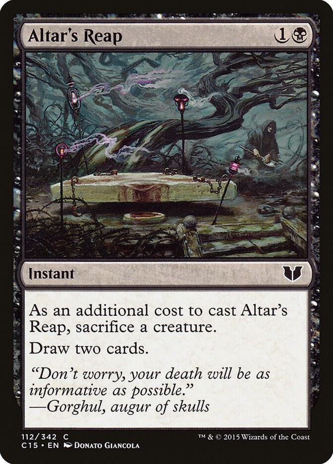 Altar's Reap 112 card from Commander 2015