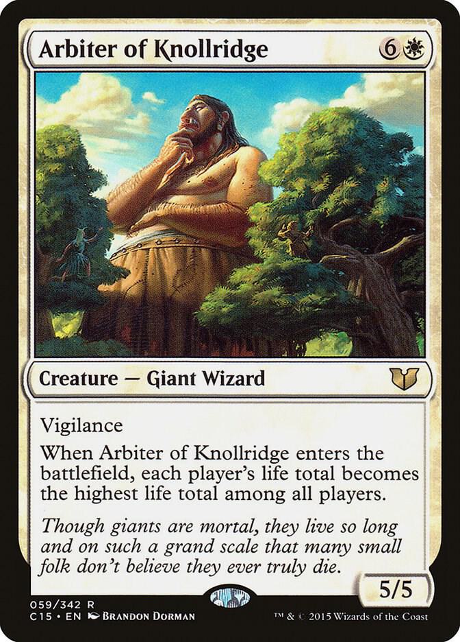 Arbiter of Knollridge 59 card from Commander 2015