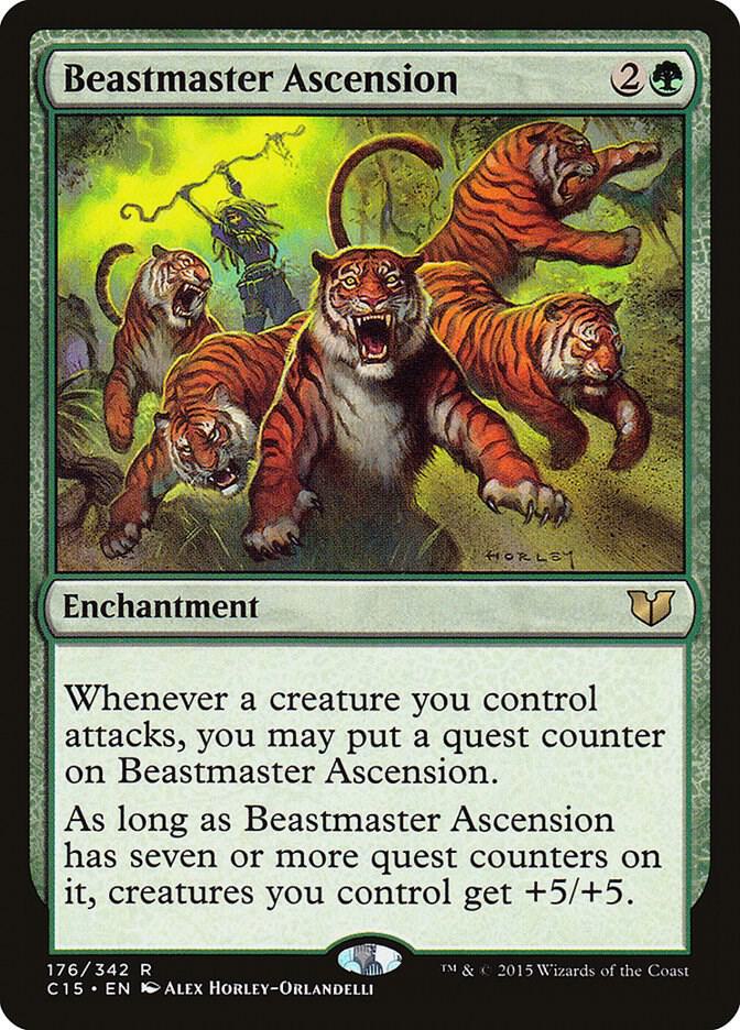 Beastmaster Ascension 176 card from Commander 2015