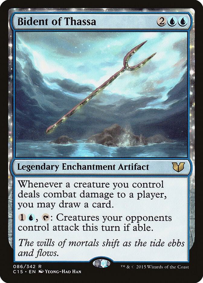 Bident of Thassa 86 card from Commander 2015