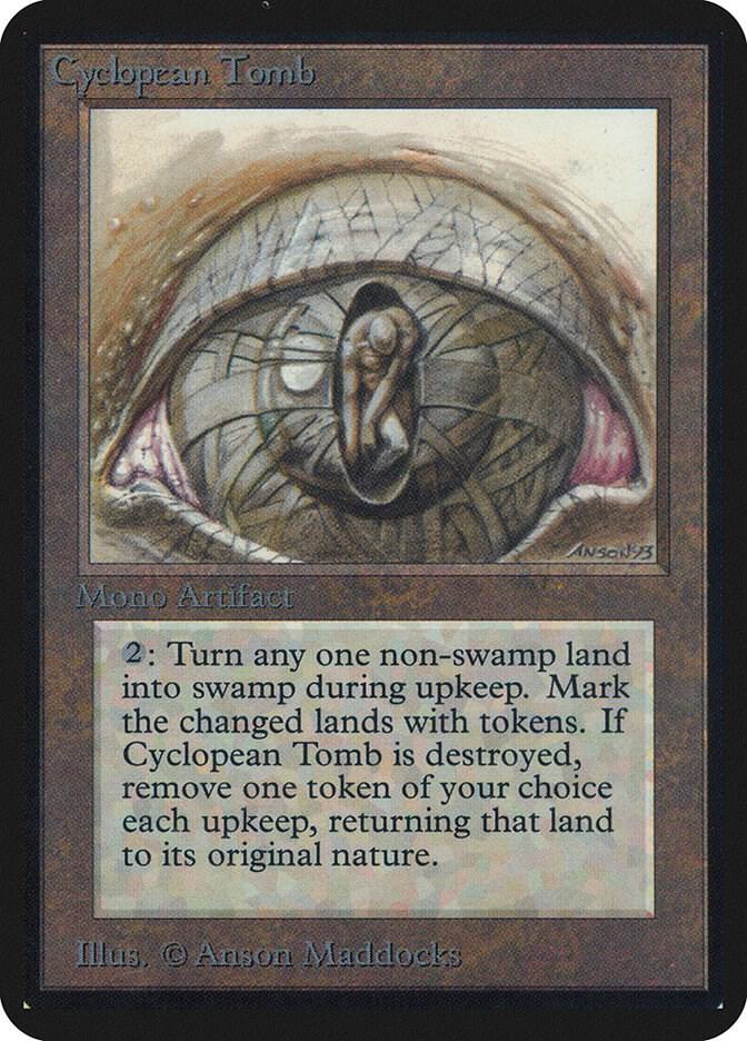 Cyclopean Tomb card from Alpha Edition