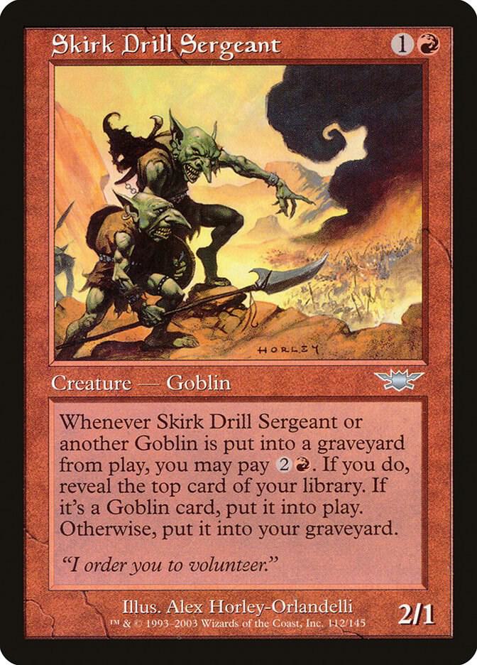 Skirk Drill Sergeant 112 card from Legions