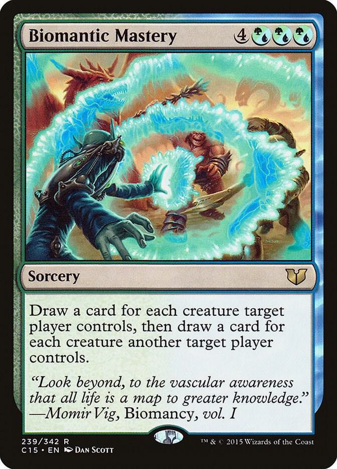 Biomantic Mastery 239 card from Commander 2015
