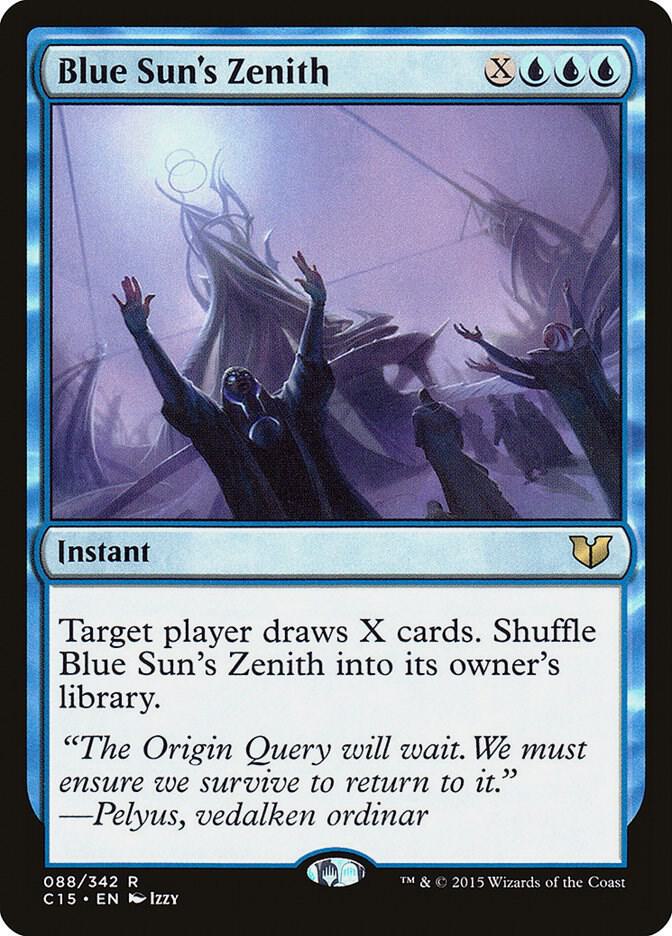 Blue Sun's Zenith 88 card from Commander 2015