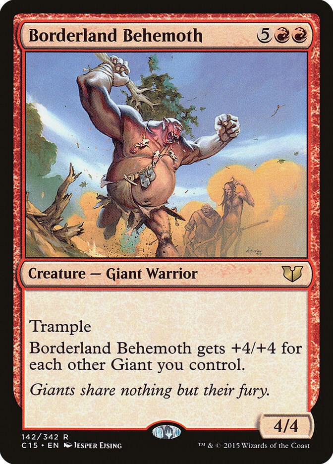 Borderland Behemoth 142 card from Commander 2015