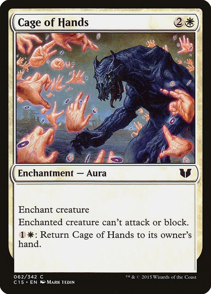 Cage of Hands 62 card from Commander 2015