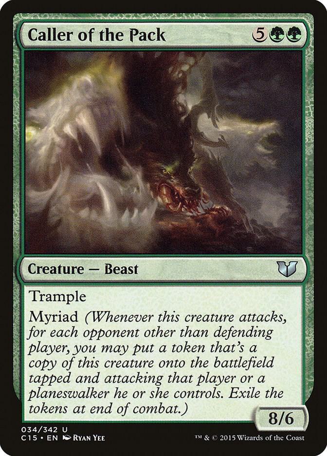 Caller of the Pack 34 card from Commander 2015