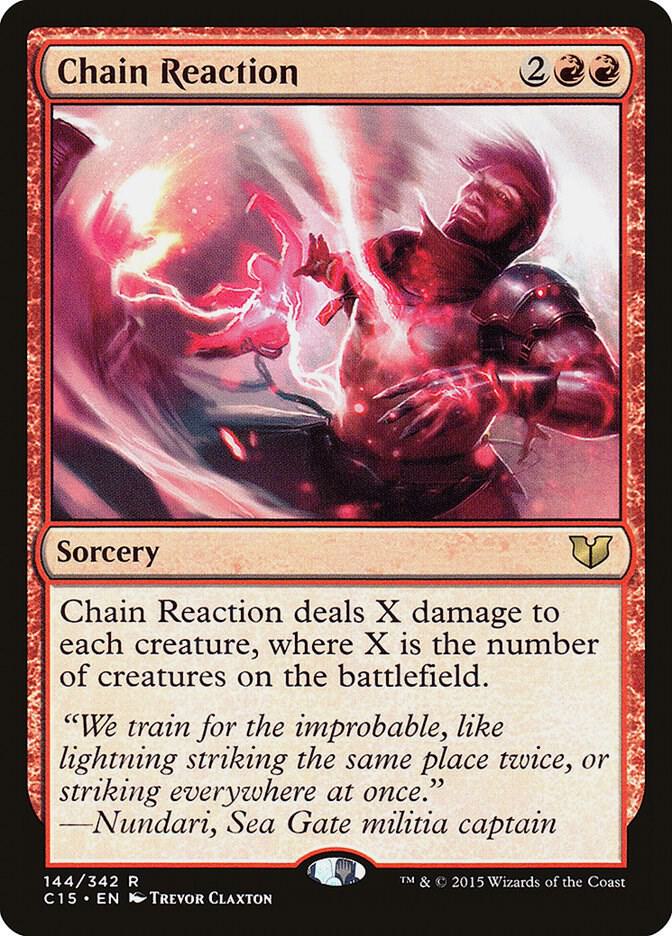 Chain Reaction 144 card from Commander 2015