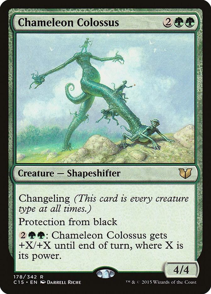 Chameleon Colossus 178 card from Commander 2015
