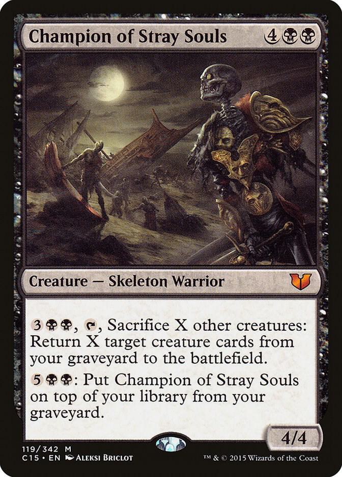 Champion of Stray Souls 119 card from Commander 2015