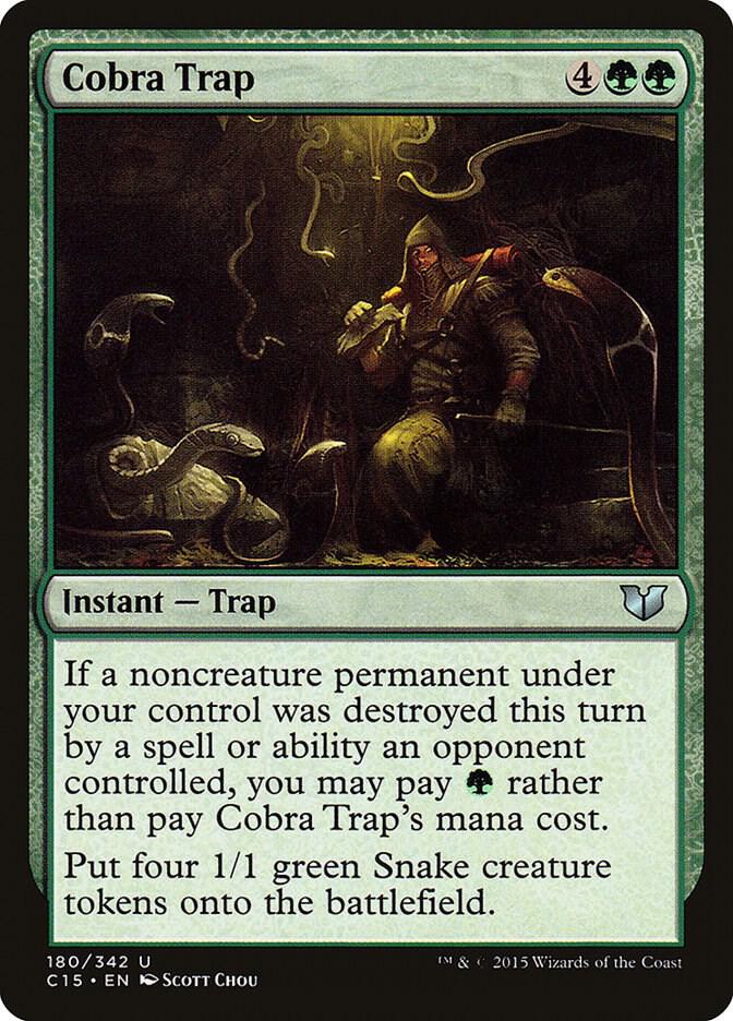 Cobra Trap 180 card from Commander 2015