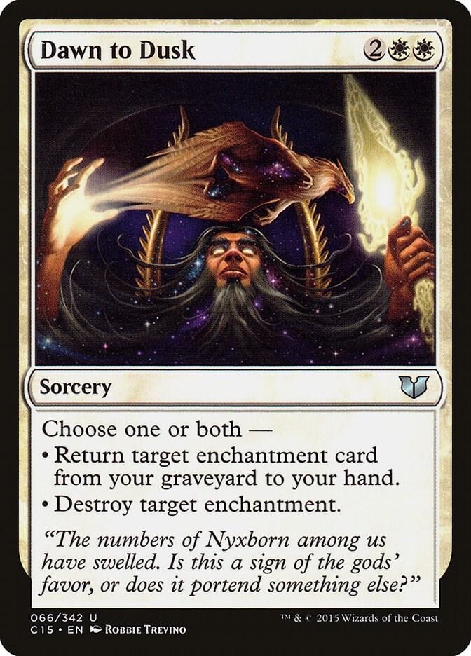 Dawn to Dusk 66 card from Commander 2015