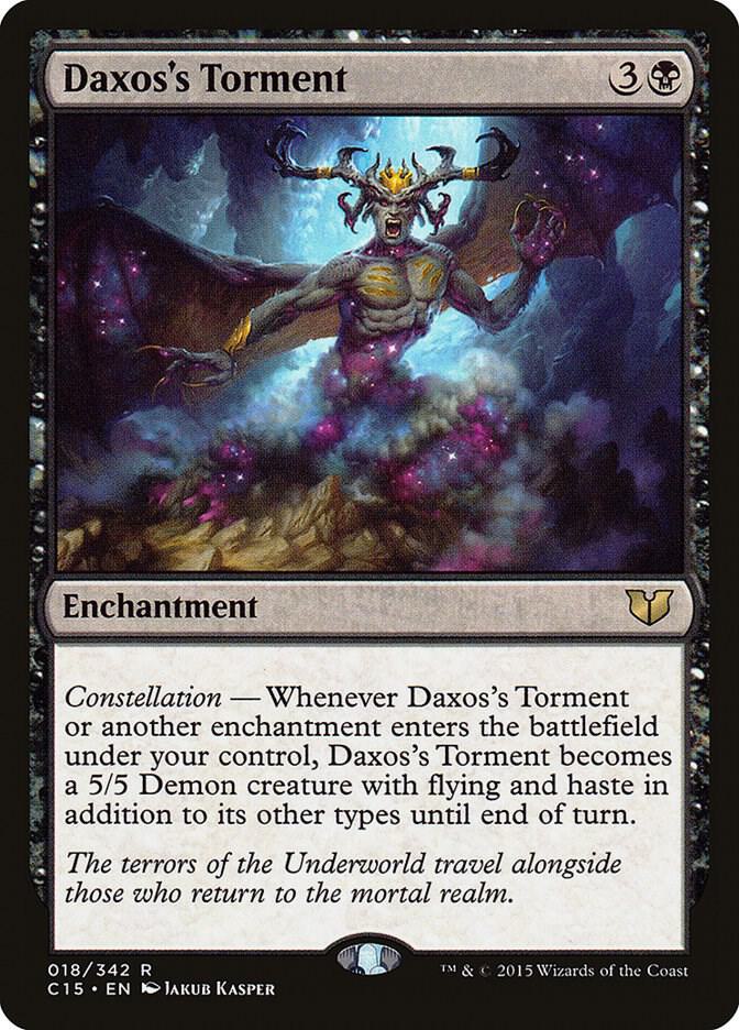 Daxos's Torment 18 card from Commander 2015