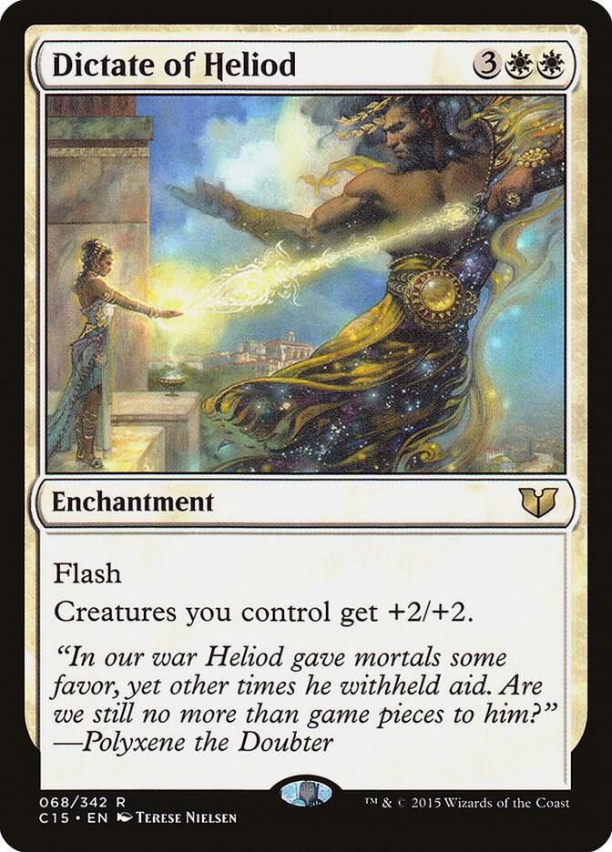 Dictate of Heliod 68 card from Commander 2015