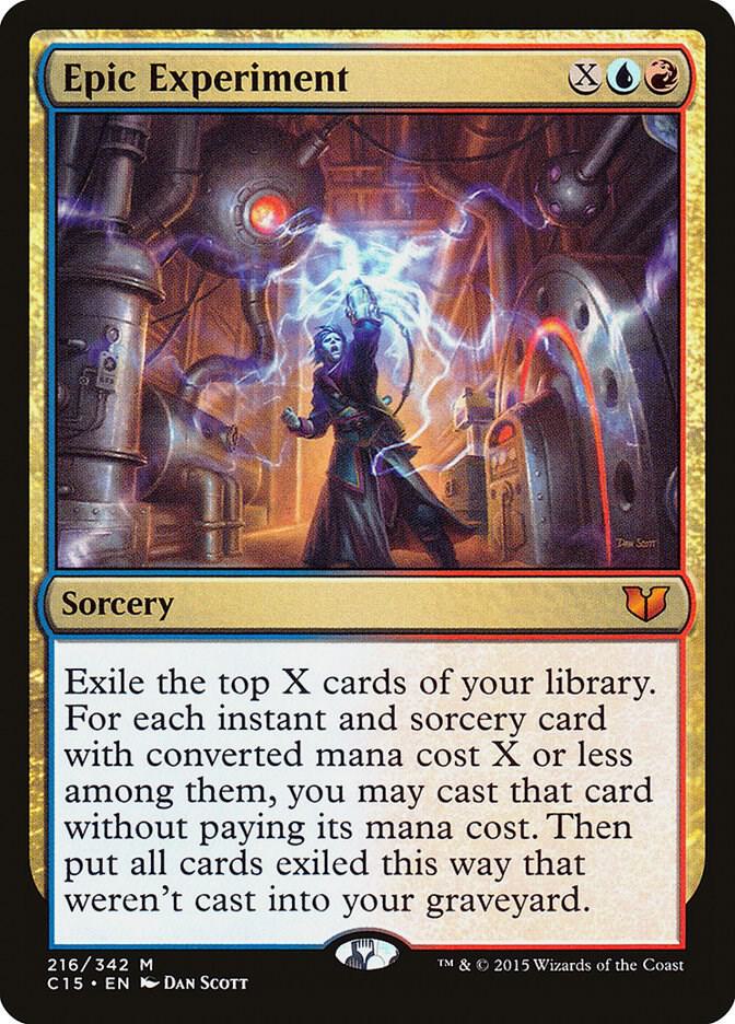 Epic Experiment 216 card from Commander 2015