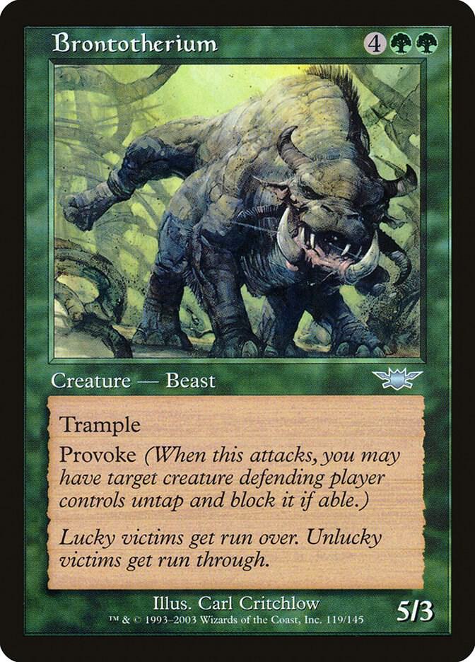 Brontotherium 119 card from Legions
