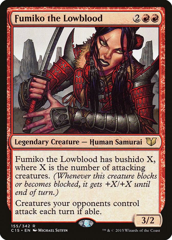 Fumiko the Lowblood 155 card from Commander 2015