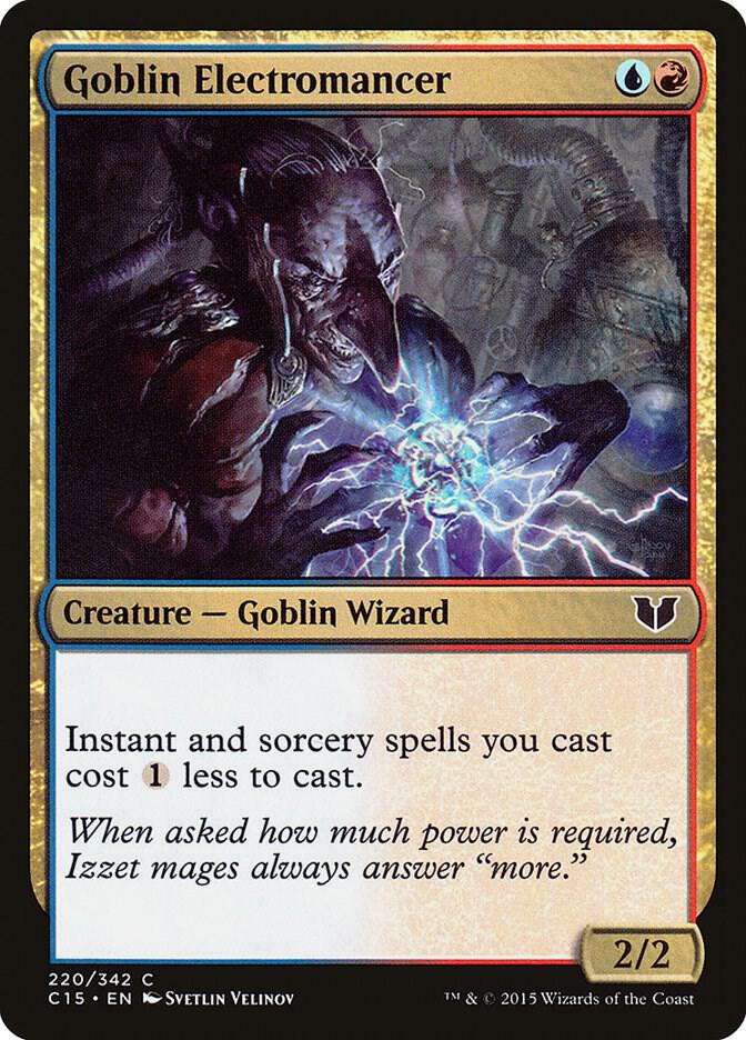 Goblin Electromancer 220 card from Commander 2015