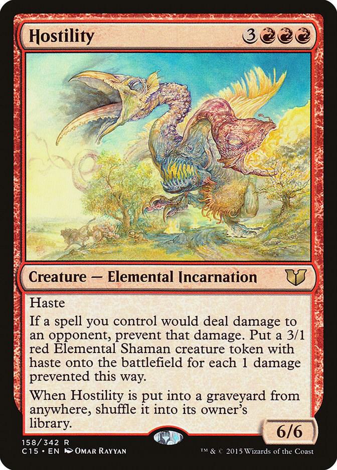 Hostility 158 card from Commander 2015