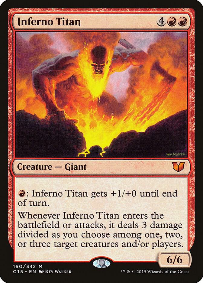 Inferno Titan 160 card from Commander 2015
