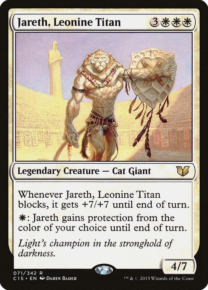 Jareth, Leonine Titan 71 card from Commander 2015