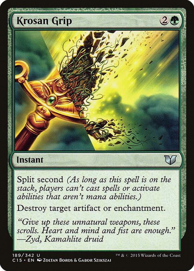 Krosan Grip 189 card from Commander 2015