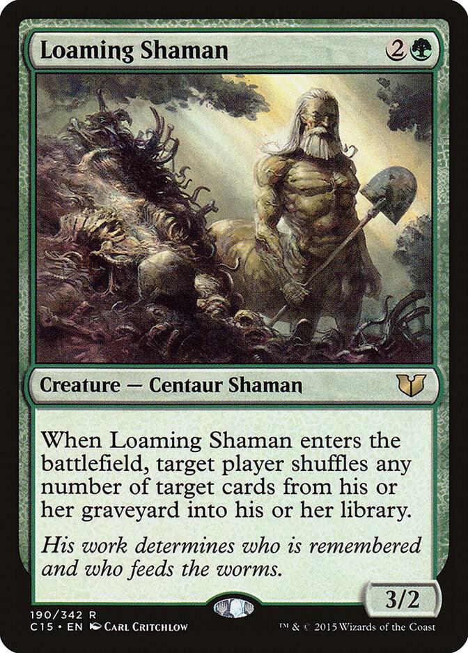 Loaming Shaman 190 card from Commander 2015