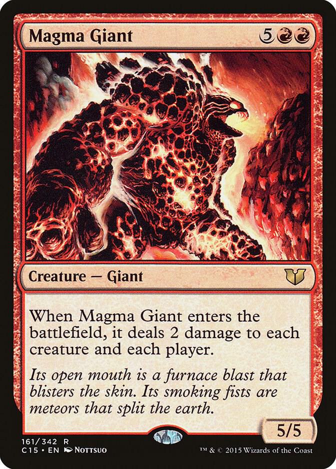 Magma Giant 161 card from Commander 2015