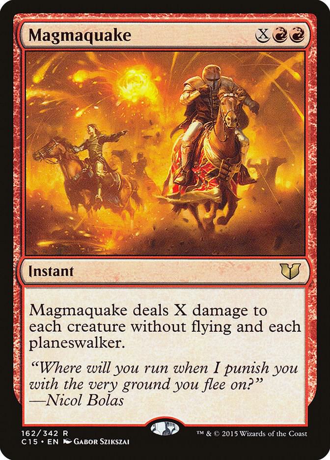 Magmaquake 162 card from Commander 2015