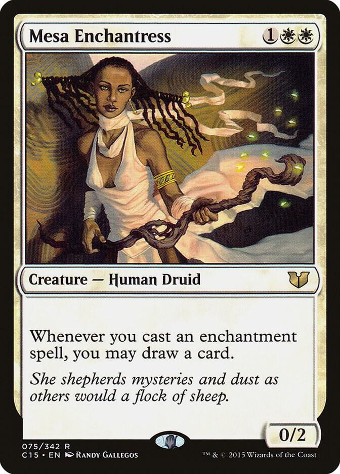 Mesa Enchantress 75 card from Commander 2015
