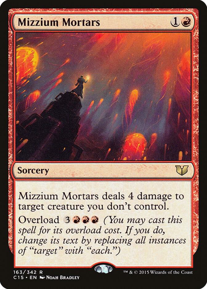 Mizzium Mortars 163 card from Commander 2015