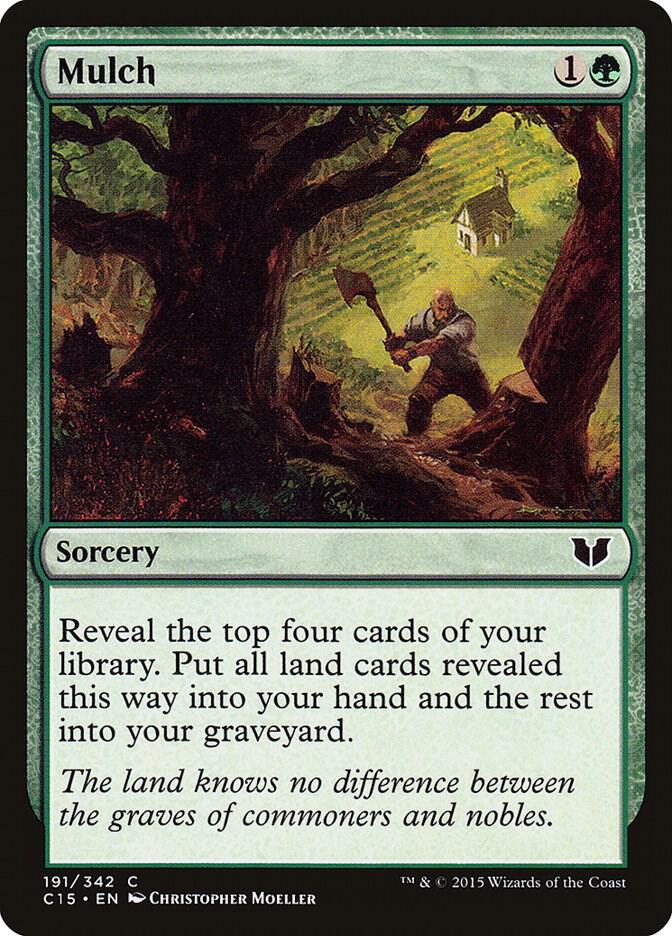 Mulch 191 card from Commander 2015