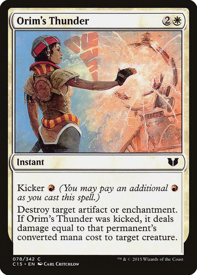 Orim's Thunder 78 card from Commander 2015